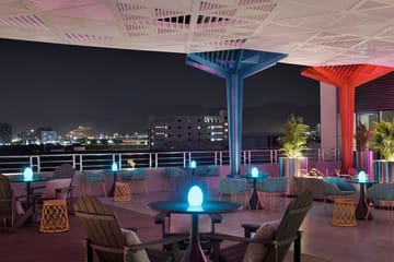 Outdoor wedding area