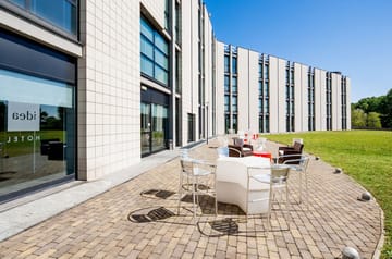 Outdoor banquet area