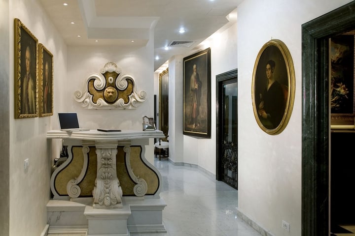 Interior entrance